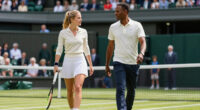 Chris Rock and His Girlfriend Simone Henault Make Rare Public Appearance at Wimbledon