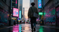 A Walkable ASCII Cyberpunk City In One HTML File [Video]